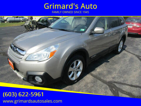 2014 Subaru Outback for sale at Grimard's Auto in Hooksett NH