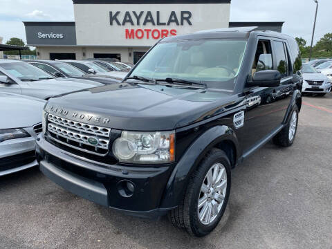 2012 Land Rover LR4 for sale at KAYALAR MOTORS in Houston TX