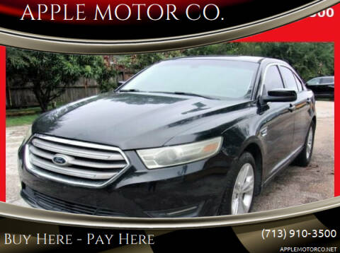 2014 Ford Taurus for sale at APPLE MOTOR CO. in Houston TX