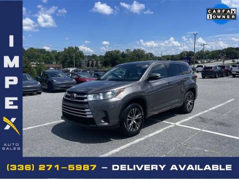 2018 Toyota Highlander for sale at Impex Auto Sales in Greensboro NC