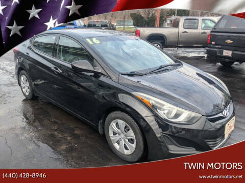 2016 Hyundai Elantra for sale at TWIN MOTORS in Madison OH