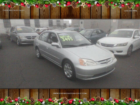 2001 Honda Civic for sale at Good Buy Auto Sales in Philadelphia PA