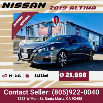 2019 Nissan Altima for sale at ZAMORA MOTORS SM in Santa Maria CA