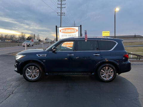 2019 Infiniti QX80 for sale at MYLENBUSCH AUTO SOURCE in O'Fallon MO