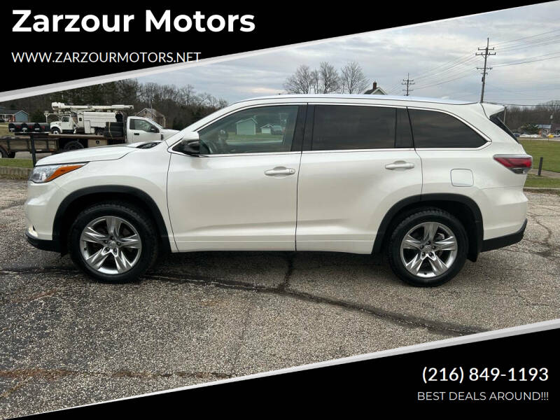 2014 Toyota Highlander for sale at Zarzour Motors in Chesterland OH