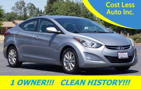 2014 Hyundai Elantra for sale at Cost Less Auto Inc. in Rocklin CA