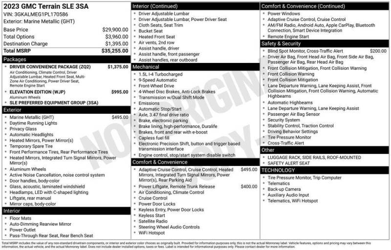 2023 GMC Terrain SLE