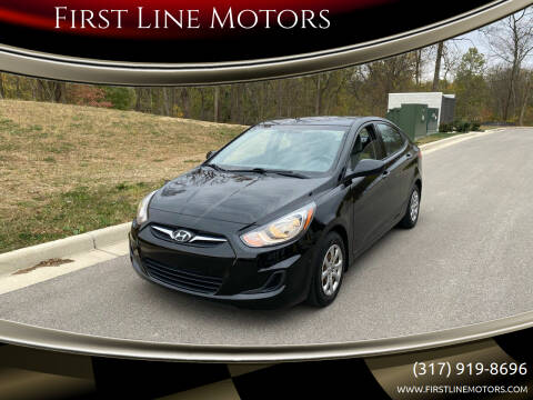 2013 Hyundai Accent for sale at First Line Motors in Jamestown IN