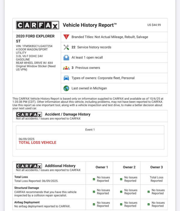 2020 Ford Explorer ST