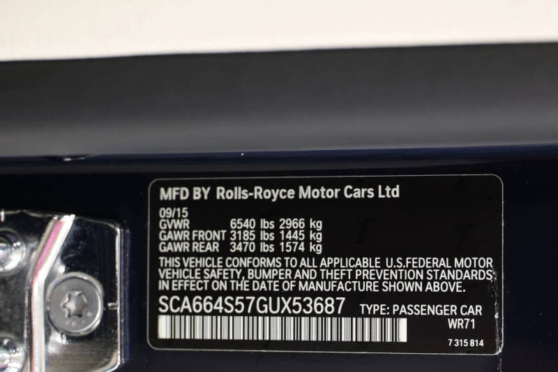 2016 Rolls-Royce Ghost