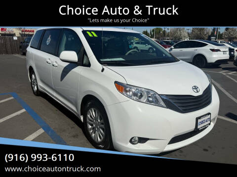 2011 Toyota Sienna for sale at Choice Auto & Truck in Sacramento CA