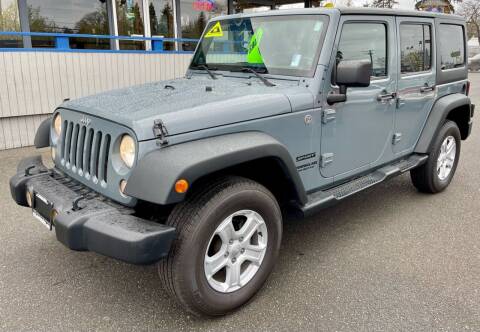 2014 Jeep Wrangler Unlimited for sale at Vista Auto Sales in Lakewood WA
