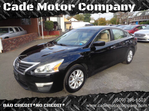2014 Nissan Altima for sale at Cade Motor Company in Lawrence Township NJ