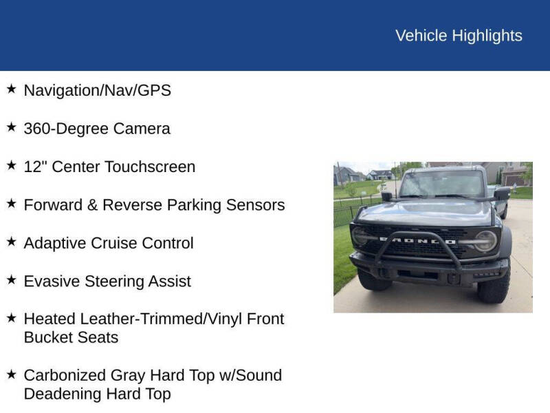 2022 Ford Bronco Wildtrak Advanced