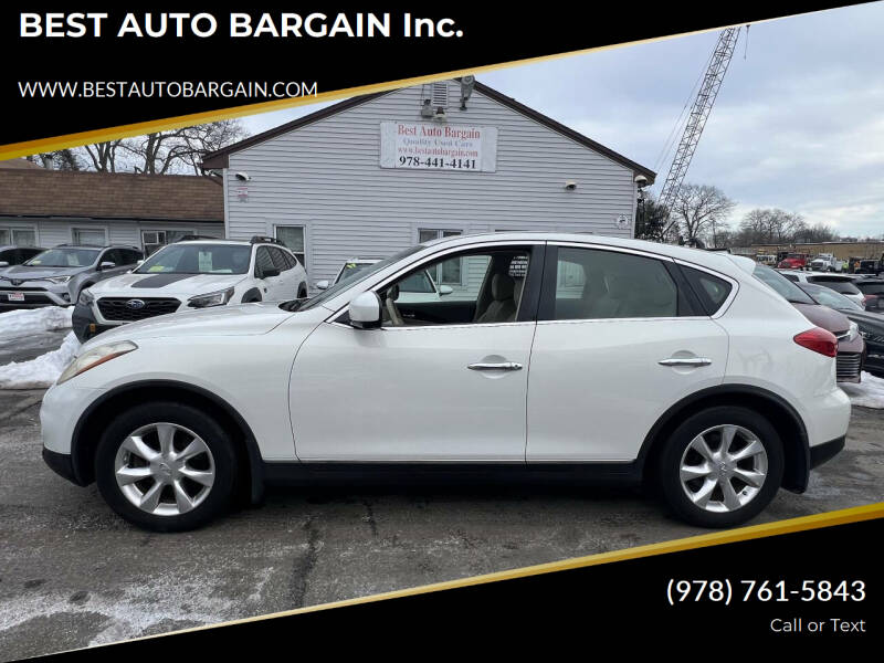 2010 Infiniti EX35 for sale at BEST AUTO BARGAIN inc. in Lowell MA