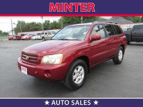 2001 Toyota Highlander for sale at Minter Auto Sales in South Houston TX