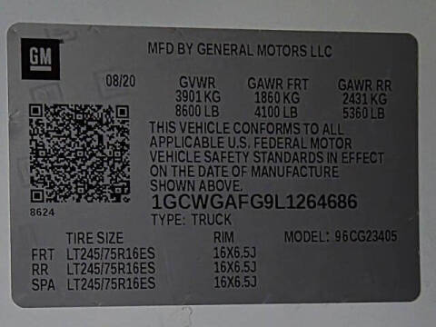 2020 Chevrolet Express 2500