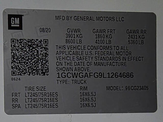 2020 Chevrolet Express 2500