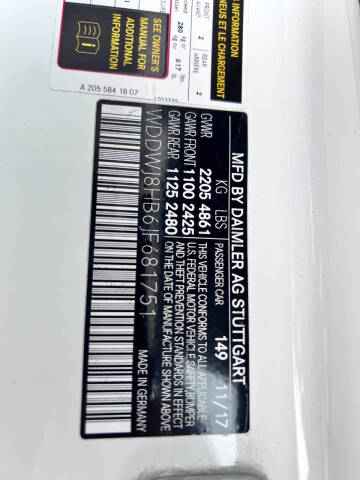 2018 Mercedes-Benz C-Class AMG C 63 S