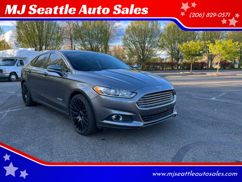 2013 Ford Fusion Hybrid for sale at MJ Seattle Auto Sales in Kent WA
