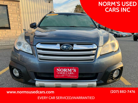 2014 Subaru Outback for sale at NORM'S USED CARS INC in Wiscasset ME