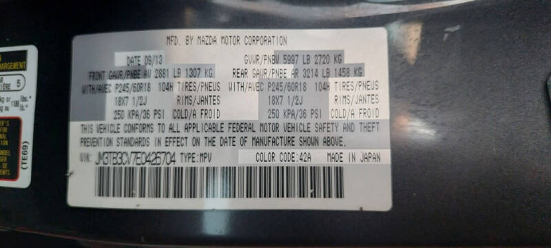 2014 Mazda CX-9 Touring