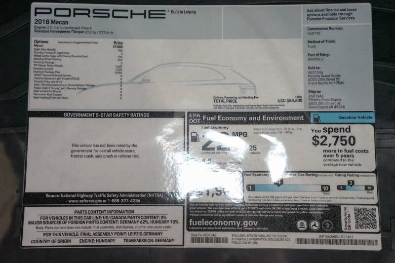 2018 Porsche Macan
