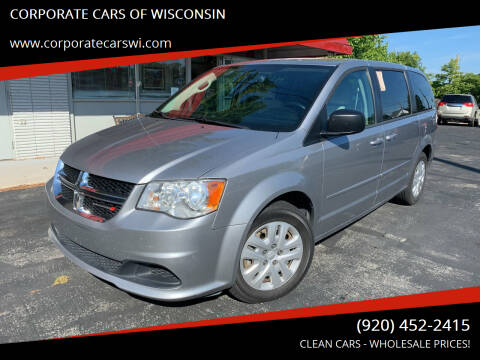 2016 Dodge Grand Caravan for sale at CORPORATE CARS OF WISCONSIN in Sheboygan WI