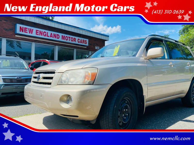 2006 Toyota Highlander for sale at New England Motor Cars in Springfield MA