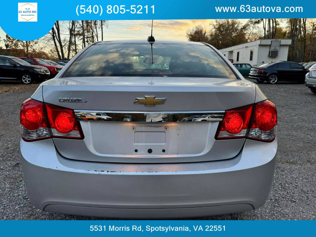 2015 Chevrolet Cruze for sale at 63 Auto Inc in Spotsylvania, VA