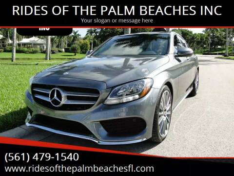 2017 Mercedes-Benz C-Class for sale at RIDES OF THE PALM BEACHES INC in Boca Raton FL