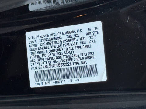 2014 Honda Odyssey EX