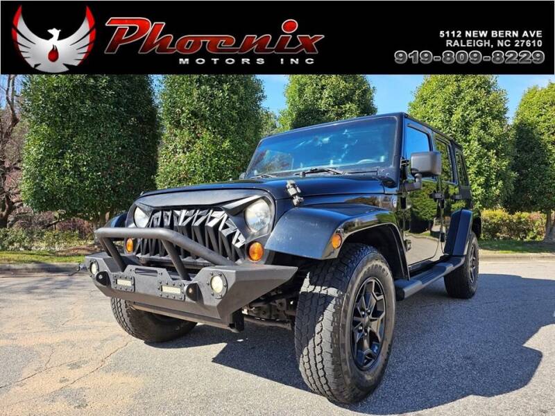 2012 Jeep Wrangler Unlimited for sale at Phoenix Motors Inc in Raleigh NC