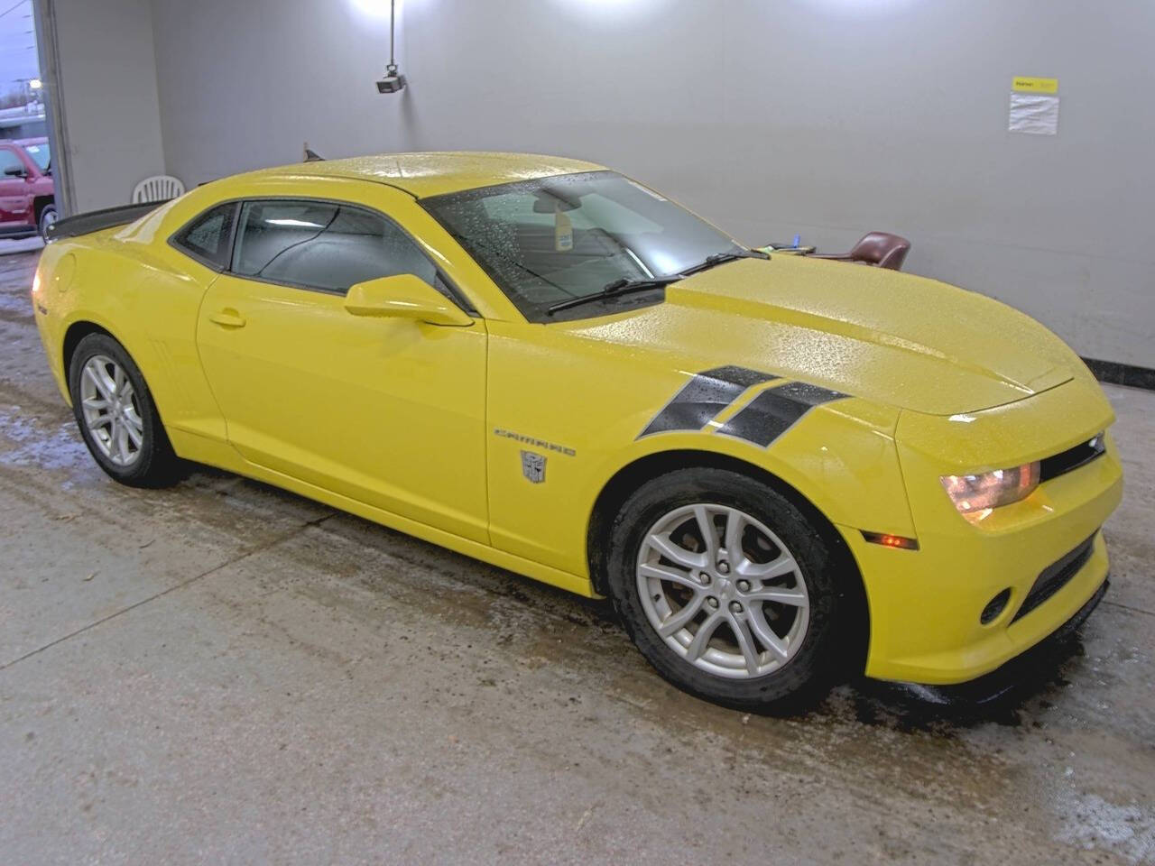 Yellow 2015 Chevrolet Camaro LS LS 2dr Coupe w/2LS 2