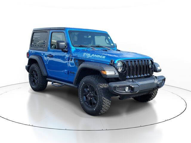 Blue 2022 Jeep Wrangler Willys 4x4 Willys 2dr SUV 2
