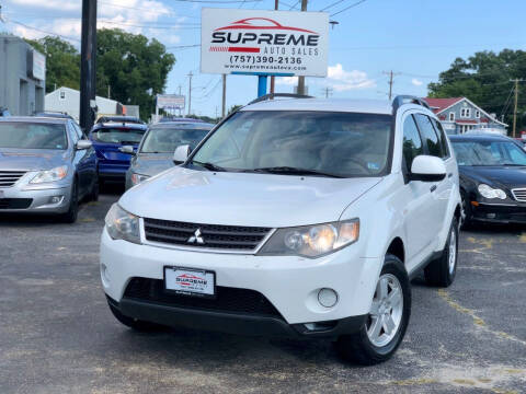 2007 Mitsubishi Outlander for sale at Supreme Auto Sales in Chesapeake VA