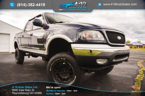 2003 Ford F-150 for sale at 4:19 Auto Sales LTD in Reynoldsburg OH