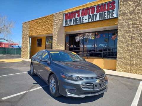 2016 Chevrolet Malibu for sale at Marys Auto Sales in Phoenix AZ