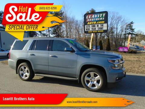 2015 Chevrolet Tahoe for sale at Leavitt Brothers Auto in Hooksett NH