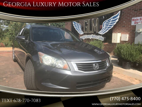 2010 Honda Accord for sale at Georgia Luxury Motor Sales in Cumming GA