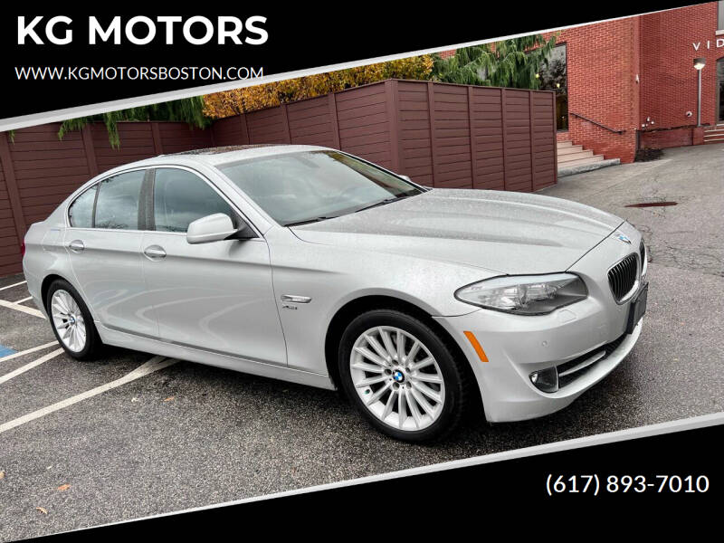 2012 BMW 5 Series for sale at KG MOTORS in West Newton MA