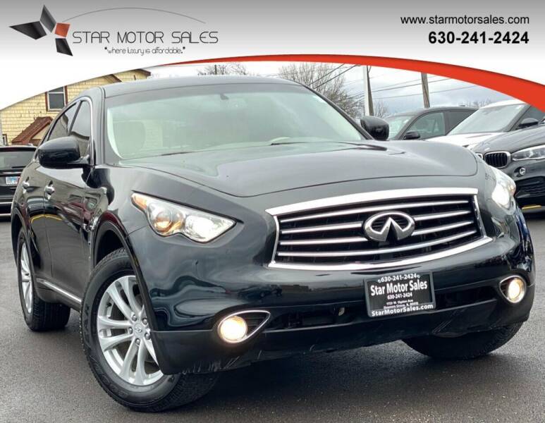 2016 Infiniti QX70 for sale at Star Motor Sales in Downers Grove IL