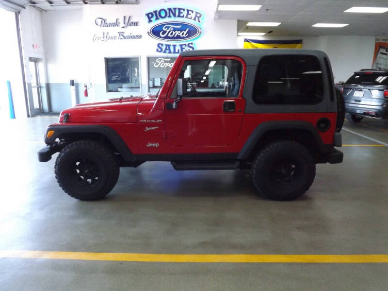 Used 2002 Jeep Wrangler SPORT with VIN 1J4FA49S92P760970 for sale in Platteville, WI