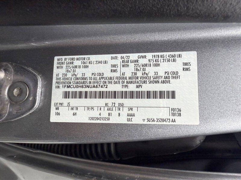 2022 Ford Escape SEL