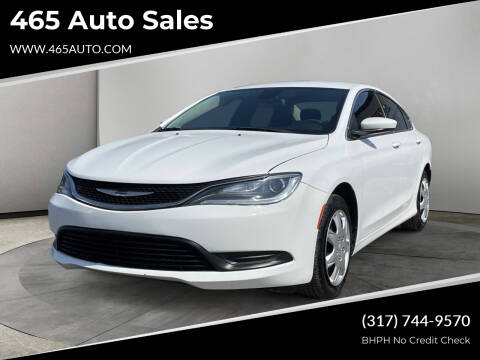 2016 Chrysler 200 for sale at 465 Auto Sales in Indianapolis IN