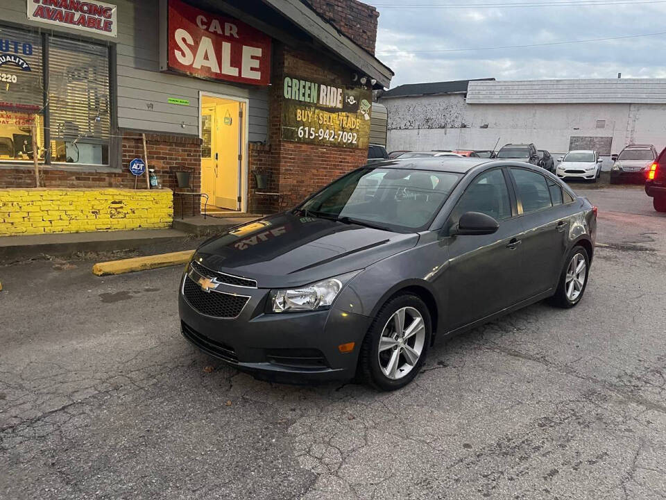 2013 Chevrolet Cruze for sale at Green Ride LLC in NASHVILLE, TN