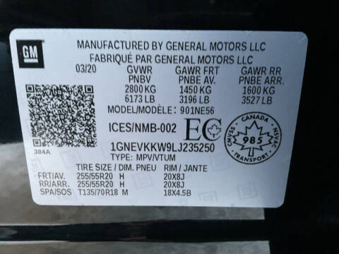 2020 Chevrolet Traverse Premier