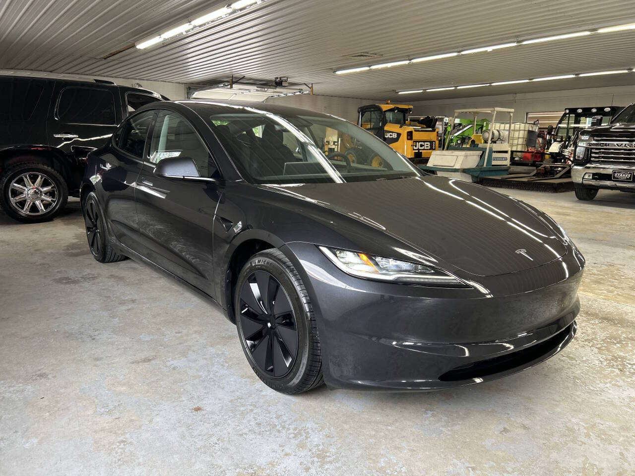 Dk. Gray 2024 Tesla Model 3 Base 4dr Sedan 3