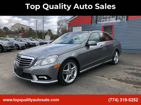 2011 Mercedes-Benz E-Class for sale at Top Quality Auto Sales in Westport MA