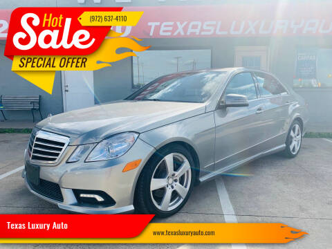 2011 Mercedes-Benz E-Class for sale at Texas Luxury Auto in Cedar Hill TX